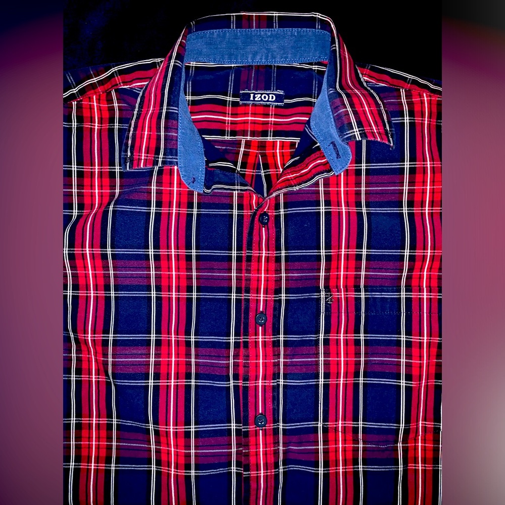 IZOD | Navy/Red | Dress shirt